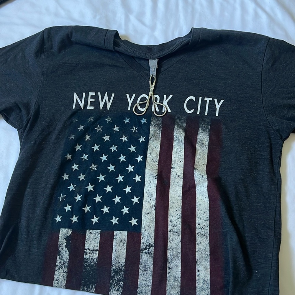 Next Level V neck tee shirt small